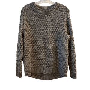 H&M Women's XS Gray‎ Chunky Cable Knit Pullover Sweater Casual